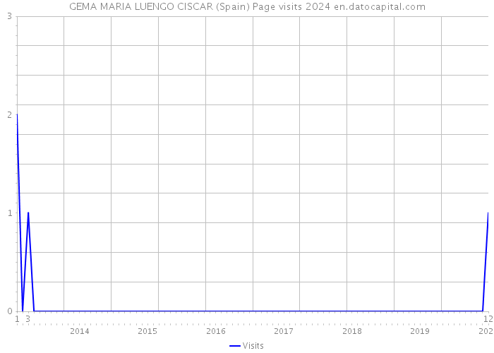 GEMA MARIA LUENGO CISCAR (Spain) Page visits 2024 