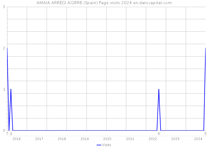 AMAIA ARREGI AGIRRE (Spain) Page visits 2024 