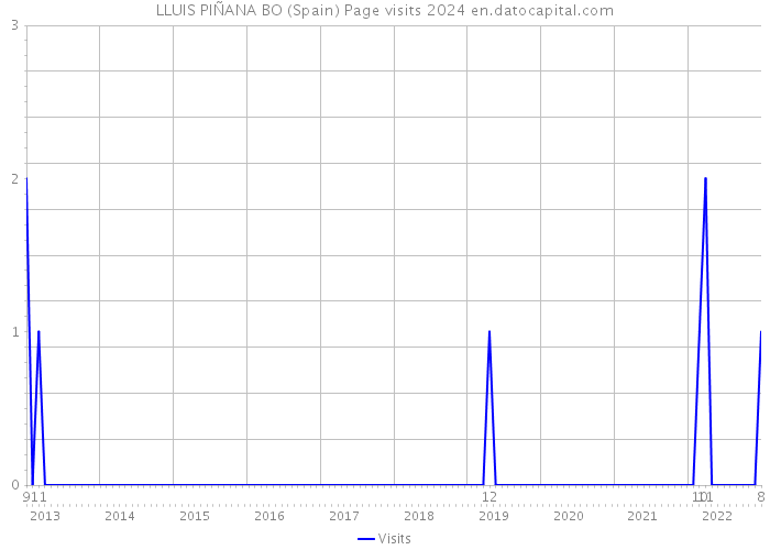 LLUIS PIÑANA BO (Spain) Page visits 2024 