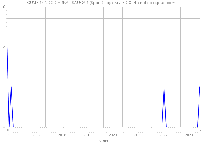 GUMERSINDO CARRAL SAUGAR (Spain) Page visits 2024 