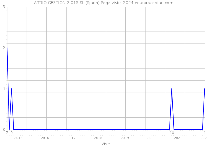 ATRIO GESTION 2.013 SL (Spain) Page visits 2024 