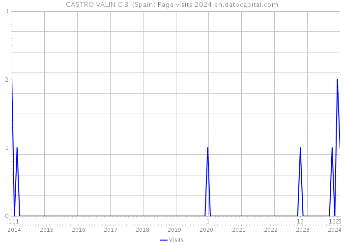 CASTRO VALIN C.B. (Spain) Page visits 2024 