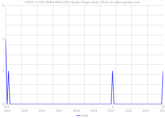 ASOC KYOKUSHIN ARAGON (Spain) Page visits 2024 
