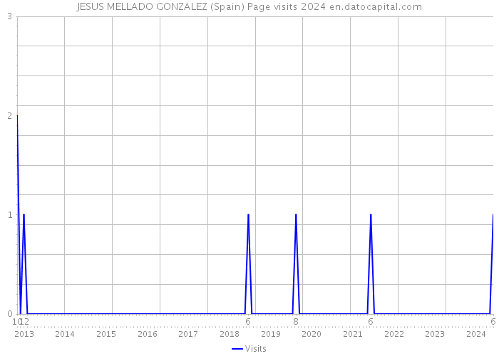JESUS MELLADO GONZALEZ (Spain) Page visits 2024 