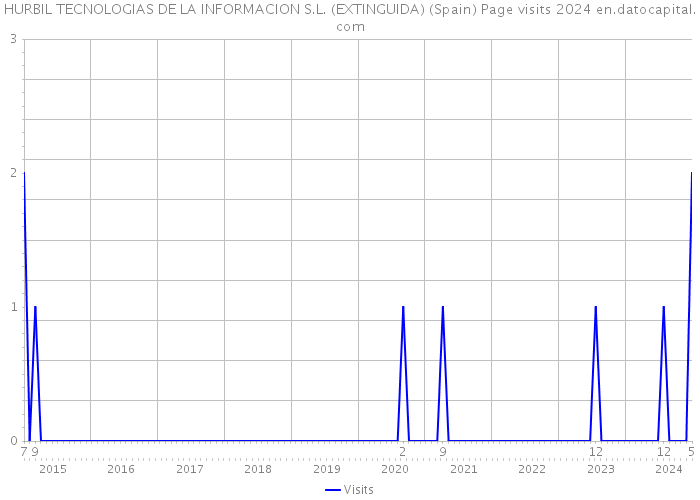 HURBIL TECNOLOGIAS DE LA INFORMACION S.L. (EXTINGUIDA) (Spain) Page visits 2024 