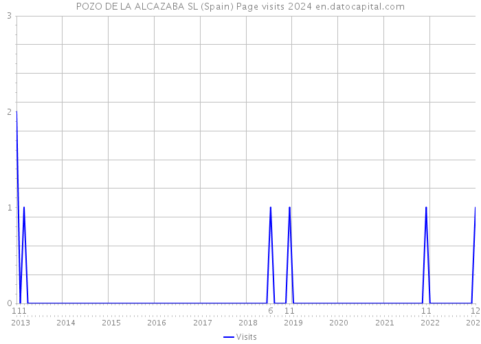 POZO DE LA ALCAZABA SL (Spain) Page visits 2024 