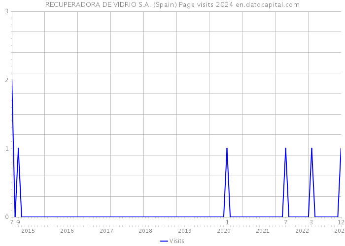 RECUPERADORA DE VIDRIO S.A. (Spain) Page visits 2024 
