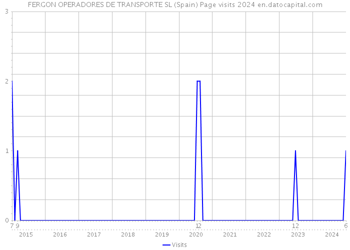 FERGON OPERADORES DE TRANSPORTE SL (Spain) Page visits 2024 