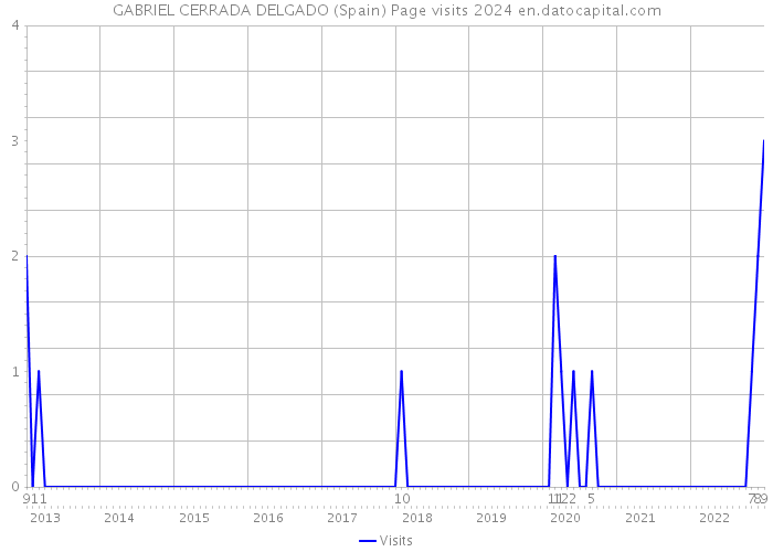 GABRIEL CERRADA DELGADO (Spain) Page visits 2024 