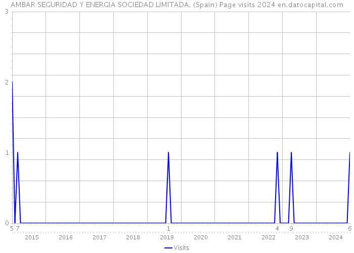 AMBAR SEGURIDAD Y ENERGIA SOCIEDAD LIMITADA. (Spain) Page visits 2024 