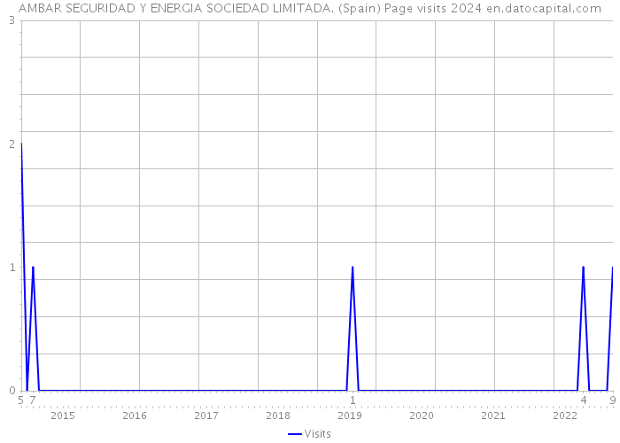AMBAR SEGURIDAD Y ENERGIA SOCIEDAD LIMITADA. (Spain) Page visits 2024 