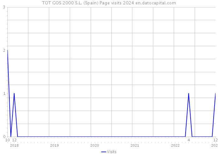 TOT GOS 2000 S.L. (Spain) Page visits 2024 