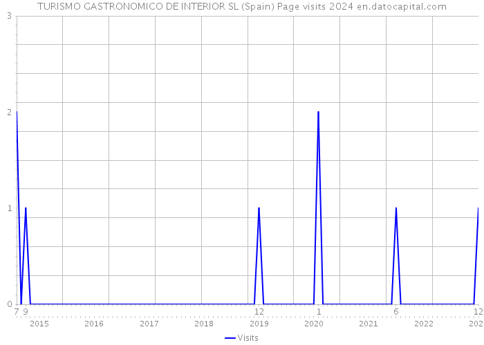 TURISMO GASTRONOMICO DE INTERIOR SL (Spain) Page visits 2024 