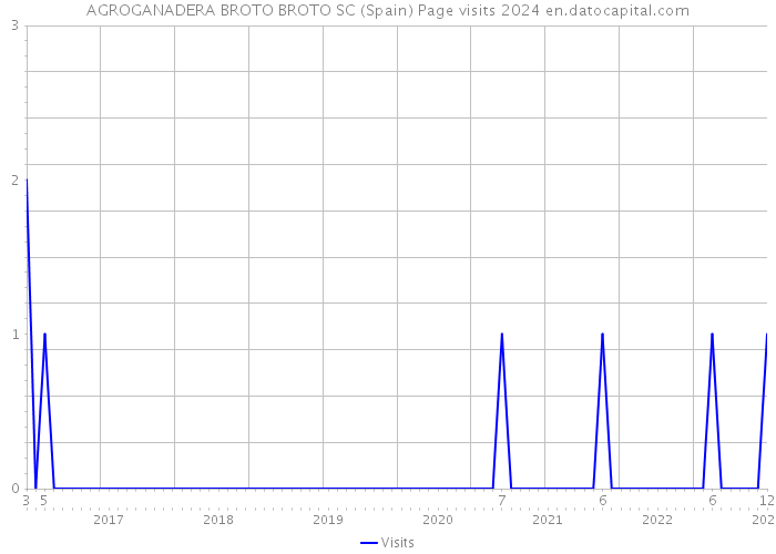 AGROGANADERA BROTO BROTO SC (Spain) Page visits 2024 