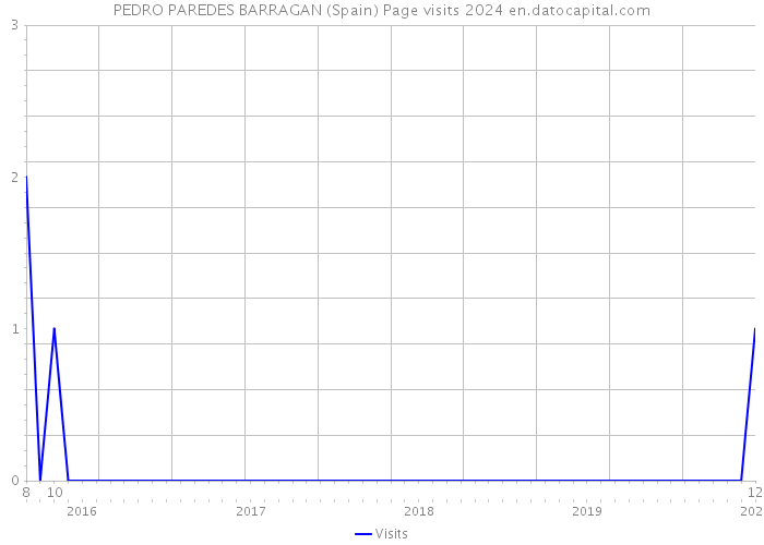 PEDRO PAREDES BARRAGAN (Spain) Page visits 2024 