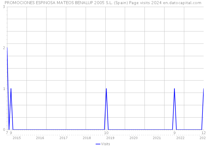 PROMOCIONES ESPINOSA MATEOS BENALUP 2005 S.L. (Spain) Page visits 2024 