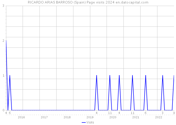 RICARDO ARIAS BARROSO (Spain) Page visits 2024 