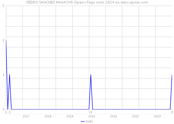 PEDRO SANCHEZ MASACHS (Spain) Page visits 2024 