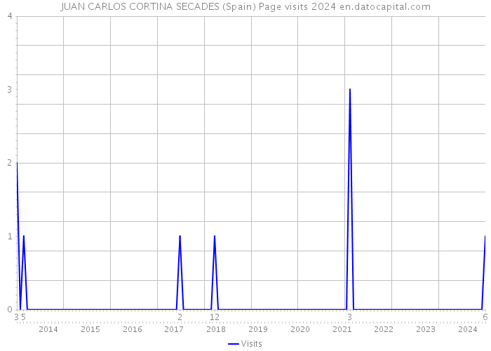 JUAN CARLOS CORTINA SECADES (Spain) Page visits 2024 