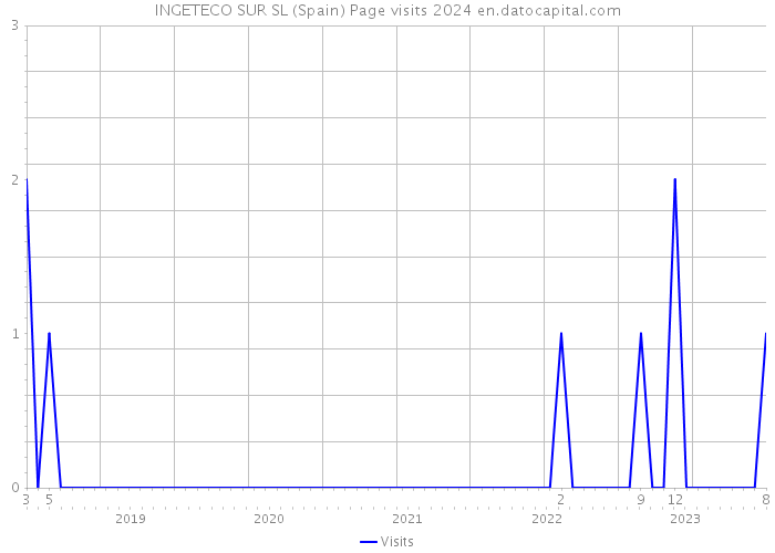 INGETECO SUR SL (Spain) Page visits 2024 