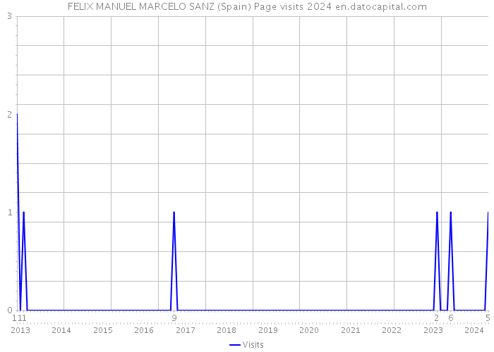 FELIX MANUEL MARCELO SANZ (Spain) Page visits 2024 