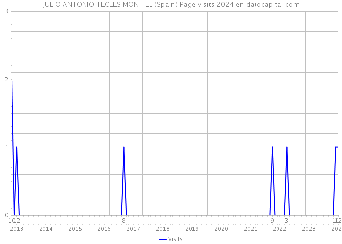 JULIO ANTONIO TECLES MONTIEL (Spain) Page visits 2024 