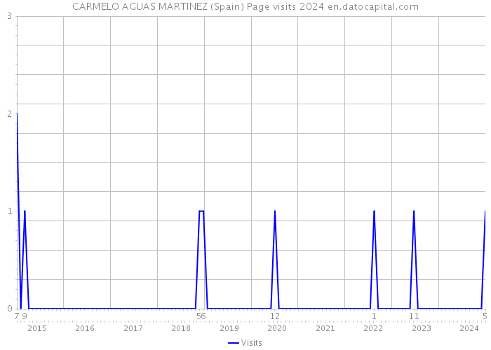CARMELO AGUAS MARTINEZ (Spain) Page visits 2024 