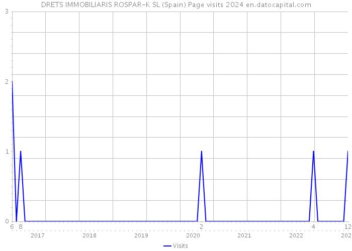 DRETS IMMOBILIARIS ROSPAR-K SL (Spain) Page visits 2024 