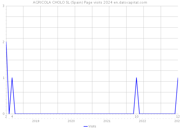 AGRICOLA CHOLO SL (Spain) Page visits 2024 