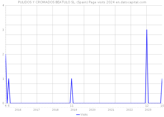 PULIDOS Y CROMADOS BEATULO SL. (Spain) Page visits 2024 
