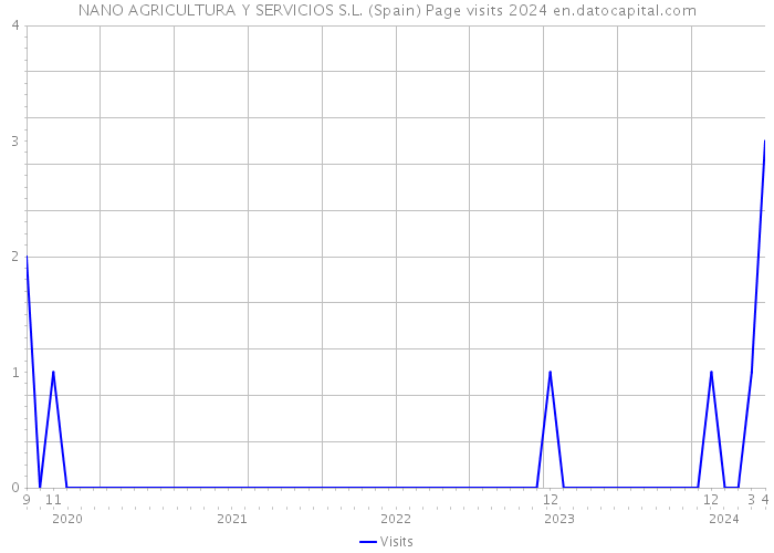 NANO AGRICULTURA Y SERVICIOS S.L. (Spain) Page visits 2024 