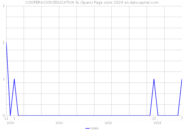 COOPERACION EDUCATIVA SL (Spain) Page visits 2024 