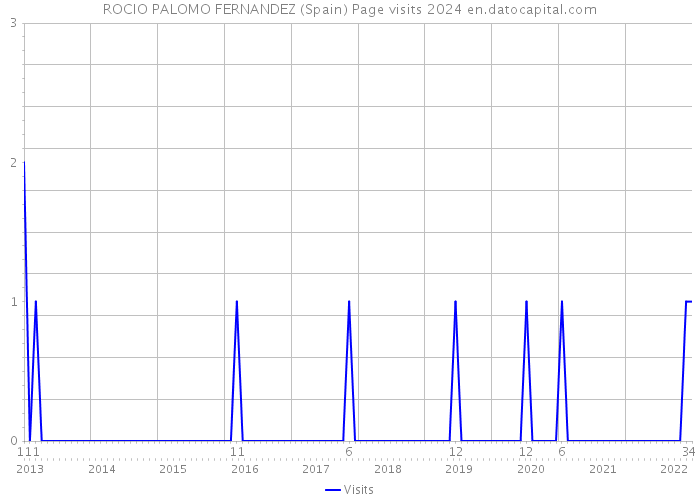 ROCIO PALOMO FERNANDEZ (Spain) Page visits 2024 