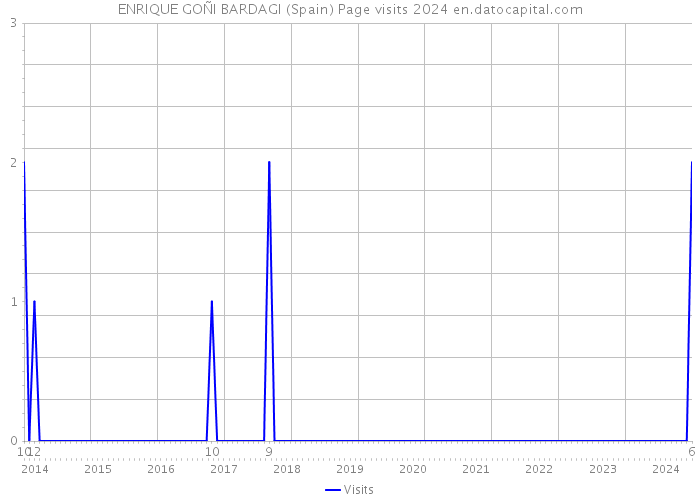 ENRIQUE GOÑI BARDAGI (Spain) Page visits 2024 