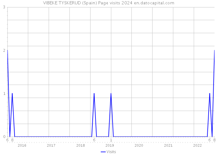 VIBEKE TYSKERUD (Spain) Page visits 2024 