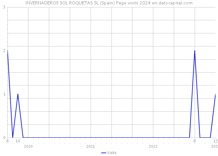 INVERNADEROS SOL ROQUETAS SL (Spain) Page visits 2024 