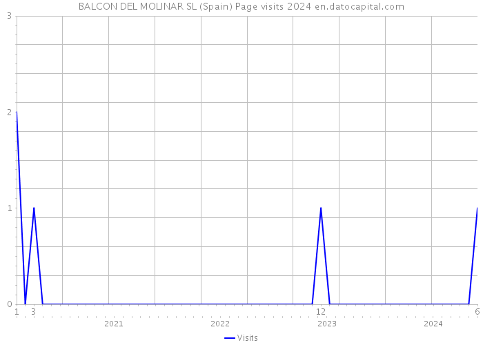 BALCON DEL MOLINAR SL (Spain) Page visits 2024 