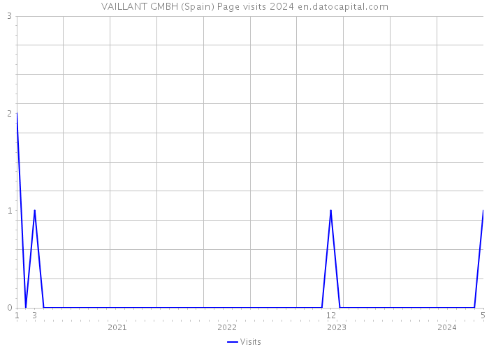 VAILLANT GMBH (Spain) Page visits 2024 