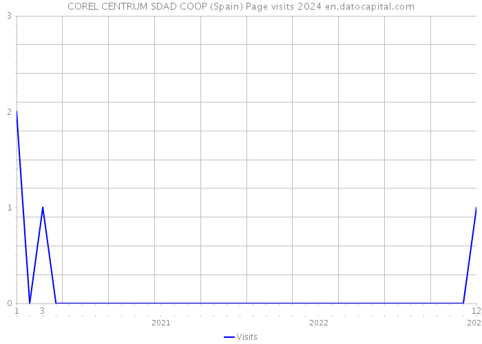 COREL CENTRUM SDAD COOP (Spain) Page visits 2024 