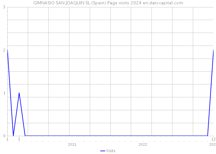 GIMNASIO SAN JOAQUIN SL (Spain) Page visits 2024 