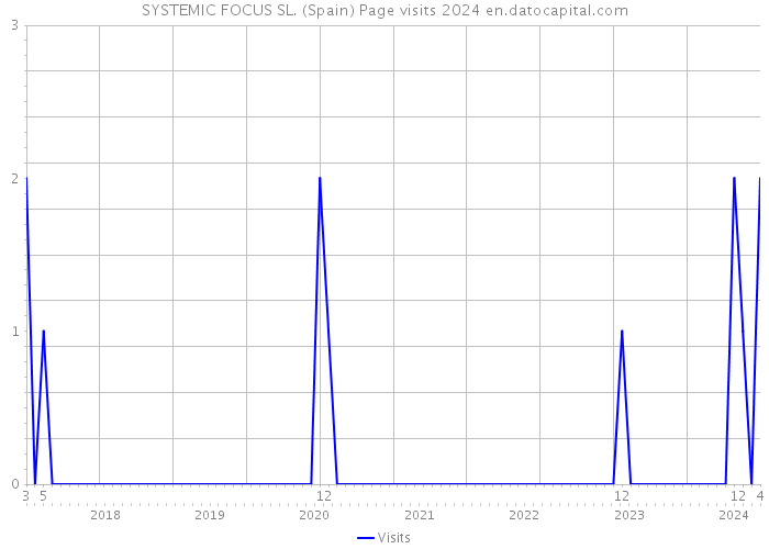 SYSTEMIC FOCUS SL. (Spain) Page visits 2024 