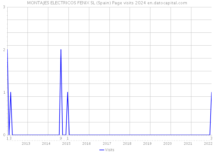 MONTAJES ELECTRICOS FENIX SL (Spain) Page visits 2024 