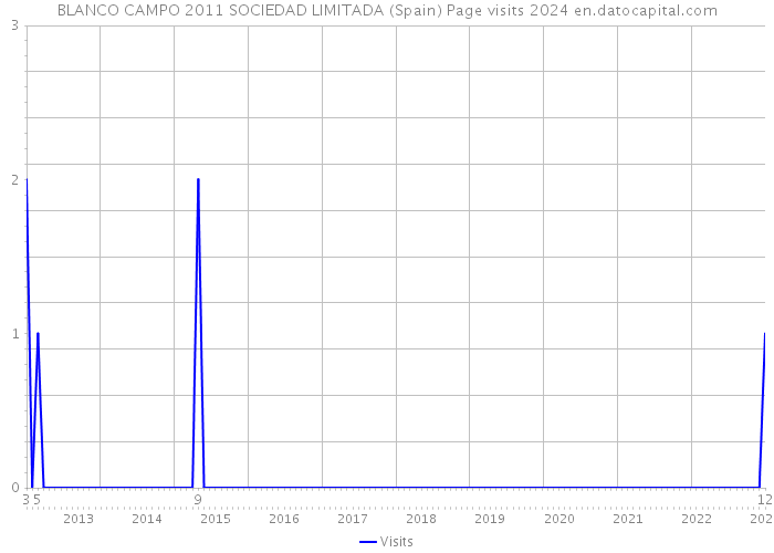 BLANCO CAMPO 2011 SOCIEDAD LIMITADA (Spain) Page visits 2024 