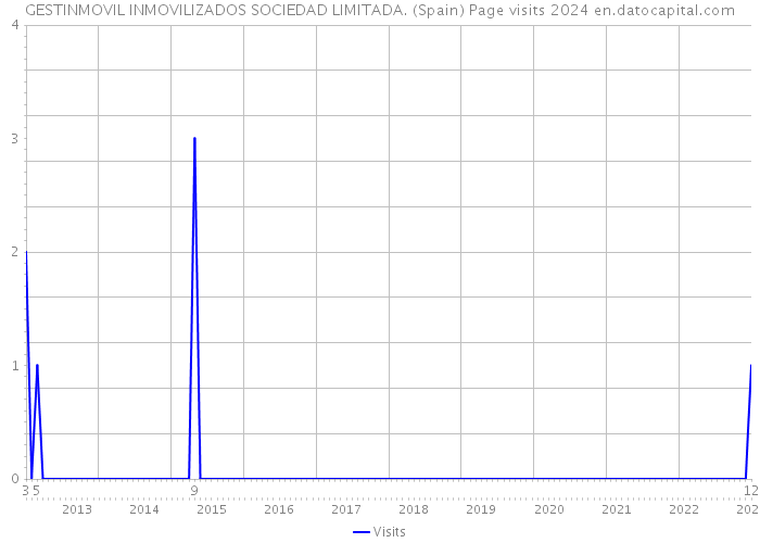 GESTINMOVIL INMOVILIZADOS SOCIEDAD LIMITADA. (Spain) Page visits 2024 