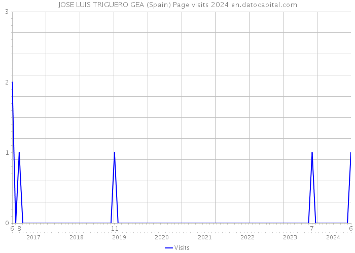 JOSE LUIS TRIGUERO GEA (Spain) Page visits 2024 