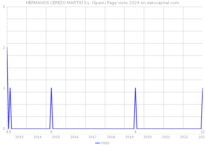 HERMANOS CEREZO MARTIN S.L. (Spain) Page visits 2024 