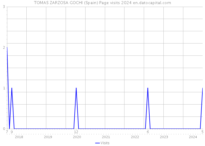TOMAS ZARZOSA GOCHI (Spain) Page visits 2024 