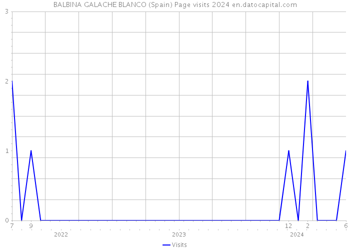 BALBINA GALACHE BLANCO (Spain) Page visits 2024 