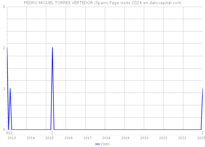 PEDRO MIGUEL TORRES VERTEDOR (Spain) Page visits 2024 