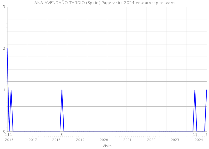 ANA AVENDAÑO TARDIO (Spain) Page visits 2024 